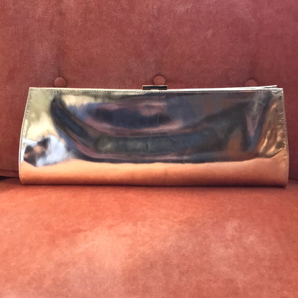 Hobo Gold Metallic Evening Clutch